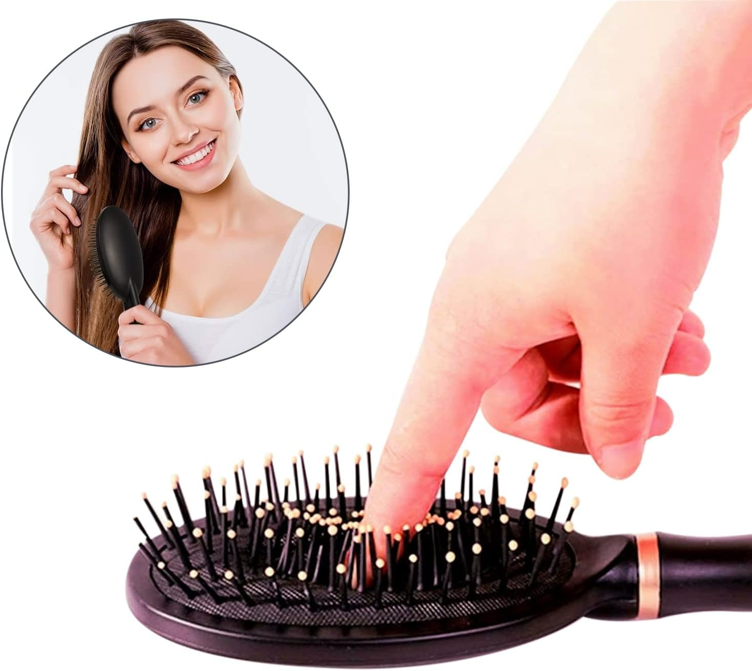 Luftkissen-Massagekamm – Antistatischer, hitzebeständiger Haarpflegekamm für glattes Styling und Locken